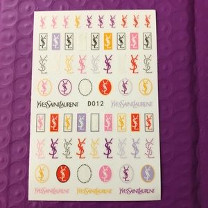 Saint Laurent nail decal stickers